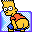 Mooning Bart folder icon
